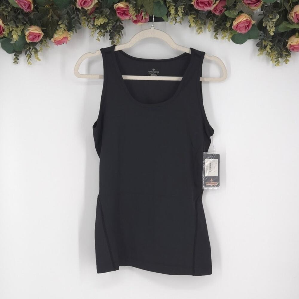 Tommie Copper Women's Lower Back Support Tank Black Size Large NWT